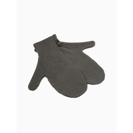Men's mittens with a folding top with a horseman, khaki color-1