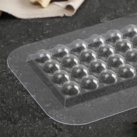 Chocolate and sweets form "Chocolate massage", 16.5 × 8.5 × 1.6 cm, the color is transparent-1