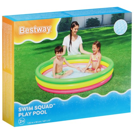 Rainbow inflatable pool, 152 x 30 cm, from 2 years, 51103 Bestway-4