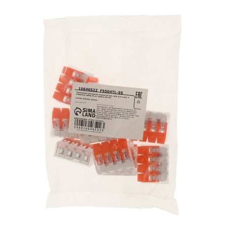 Construction and installation terminal SK-321, 32A, 0.2-4 mm2, 4 holes, set 10 pcs-3