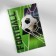 Chancellery set: notebook coloring, stencils, stickers and wax crayons "Football"