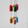 Wind Music Metal "Butterflies and 6 Color Bells" 55x4.7x4.2 cm