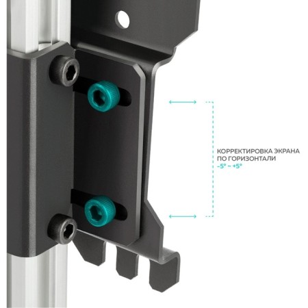 Broat Cron CR1S Black 10 "-40" Max.30kg Ceiling Turn and Tilt-1