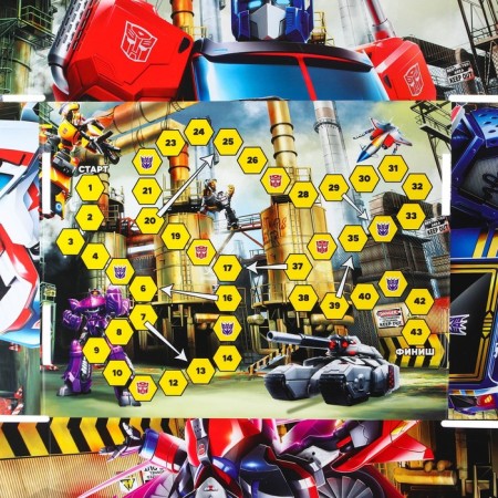 Gift box, folding, 28x21x9 cm, transformers-4