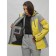 Ski jacket female winter, size 52, yellow color