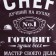 Apron "Chef" 65*80cm, 100% p/e, oxford 210g/m2