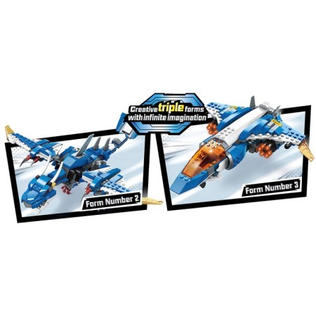 Designer Transformer "Avia Transport", 3 assembly options, 604 parts-1