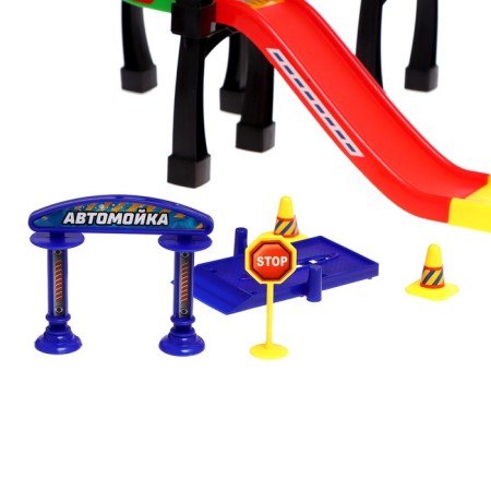 Megaparking garage, 3 metal machines, accessories-4