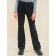 Pants for girls, height 140 cm, black color