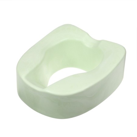 Silent toilet seat, for elderly and low -mobility, 42 × 38 cm, polyurethane foam, green-5