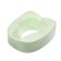 Silent toilet seat, for elderly and low -mobility, 42 × 38 cm, polyurethane foam, green