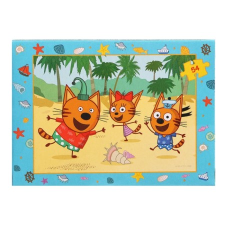 Puzzle "Three Cats", 54 elements-2