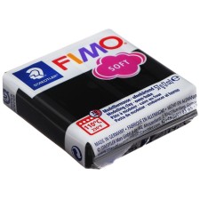 Plastic - polymer clay, 57 g, Soft, black