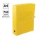 Archive folder with Calligrata ties, microgofrotcard, 70 mm, up to 700 l, yellow