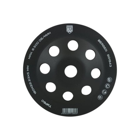 Frases-tick Diamond end-end Berger BG1943, turbo, 180 x 22.23 x 5 mm-1