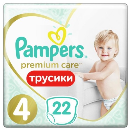 Pampers Premium Care panties, size 4, 22 pcs