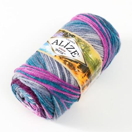 Yarn "Burcum Batik" 100% acrylic 210m/100g (3366)-1