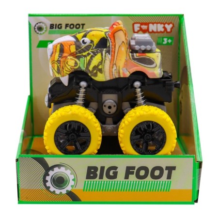 Friction Funky Toys "Tiger", 4x4, springs, yellow color-1