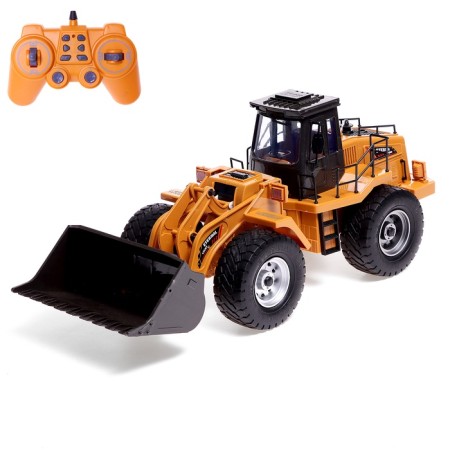 Radio -controlled "construction" machine, loader, battery, light, sound and smoke effects