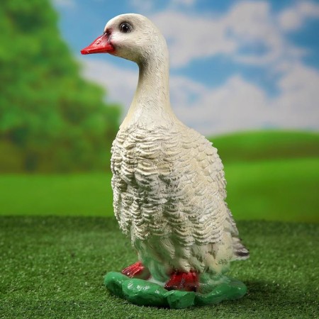 Garden figure "Duck" Belaya, 37x22cm-1