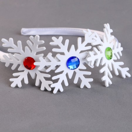 Carnival rim "snowflakes" with rhinestones-2