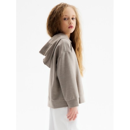 Children's hoodie minaku, gray color, height 140 cm-3