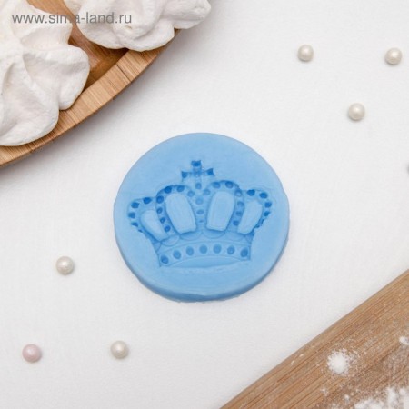Mold "Crown", silicone, 5.5 × 5.5 cm, color mix-5