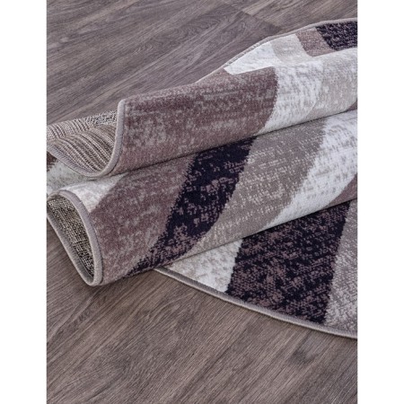 Oval Merinos Silver carpet, size 150x190 cm, color Gray-Purple-2