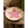 Decorative wicker rattan "Flower", 50x50x5 cm, pink