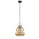 Suspended Indigo, 11022/C/1p Black. 1x60W, E27, 250x220x370/1870 mm, Amber color
