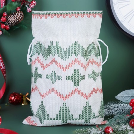 Gift bag "Knitted Motives", 22 x 31 cm-1