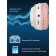 Children's headphones AIWA AW023, wireless, invoices, microphone, 400 mAh, white