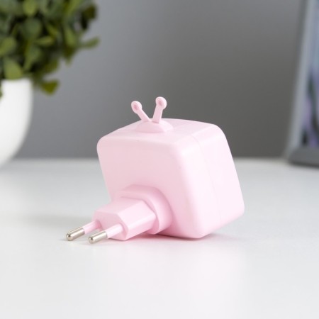 Nightlight "TV" LED pink 7x7x6.5 cm-1