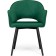 Chair on a metal frame Ouster MR-19 metal/velor, black/green 59x59x80 cm
