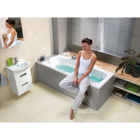 Acrylic bath Cersanit Santana 140x70, white color-5