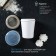 Dispenser for sugar powder of the share, 220 ml, 7.5 × 9.5 cm, white color