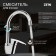Kitchen mixer Zein Z3669, single-leaf, pour height 23 cm, ABS plastic, chrome