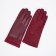 Gloves are female, dimensionless, without insulation, burgundy color