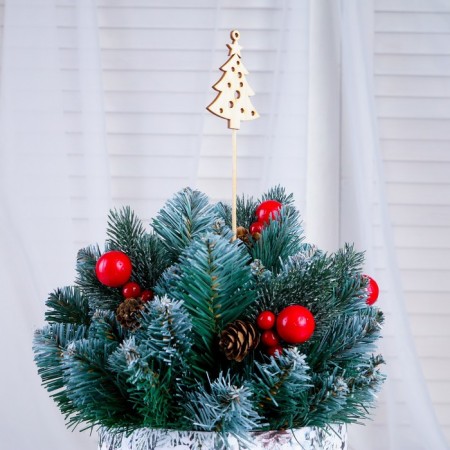 Topper "Christmas tree" without painting, we give a mix beautifully-2