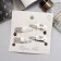Invisibility for hair "Ophelia" (set 4 pcs) flower, 4.5 cm, silver