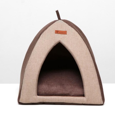 House "Vigva", Rogozhka, Foamen, 40 x 40 x 42 cm, beige/brown-2
