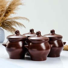 Set of pots No. 6 4x0.65l, silk