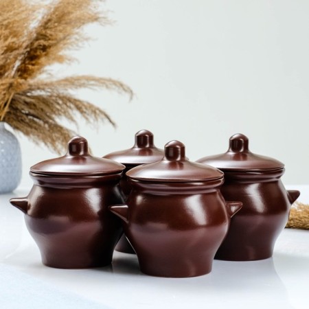 Set of pots No. 6 4x0.65l, silk