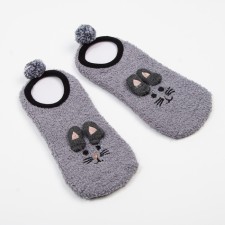 Women's socks Minaku with stoppers 