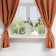 A set of curtains for the kitchen with sequences of Ethel "Kitchen", orange color, 150x180 cm - 2 pcs
