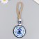 Suspension from the evil eye "Elephants on the Circle" 8x2x13 cm