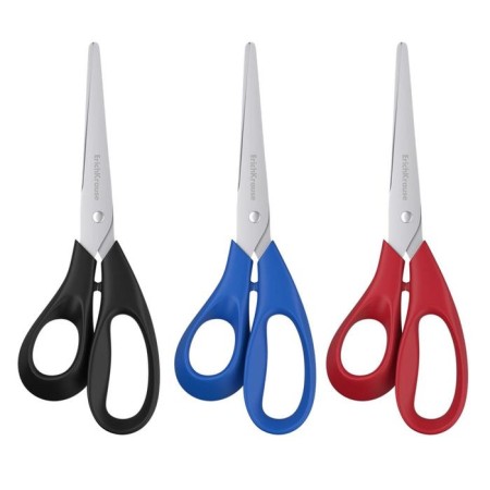 Scissors for left -handed, 18 cm, Erichkrause Dynamic, increased thickness of blades, mix-2