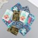 Cardboard "Dragon" set 10 pcs (5 types) 4x6 cm