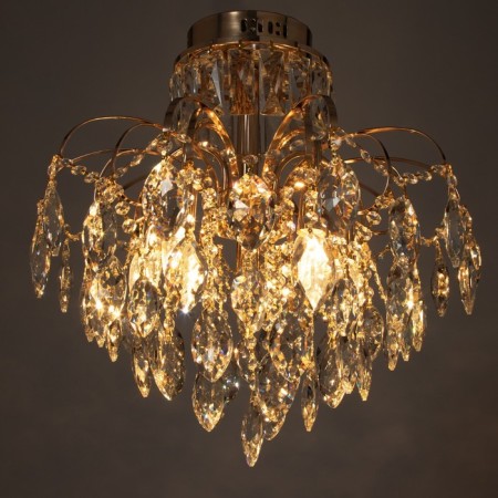 Caust "Irina" 5x60W E14+18W LED PDD Gold 48x48x52cm SVK-3