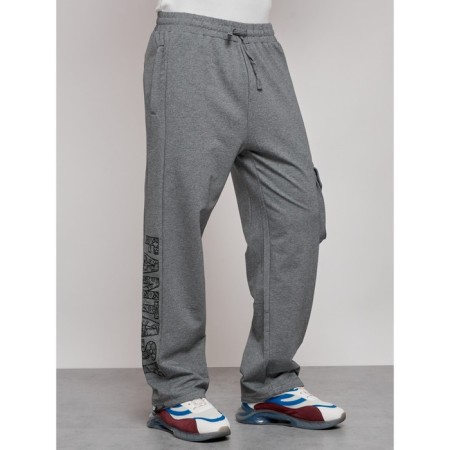 Sports male pants, size 48, gray color-21